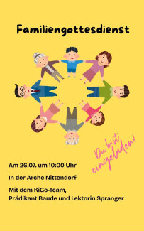 Kindergottesdienst Nittendorf Juli